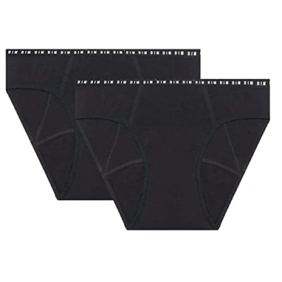 Abbildung von Dim Perioden Unterwäsche Protect Bio Baumwolle Starke Blutung Damen x2, Black, M