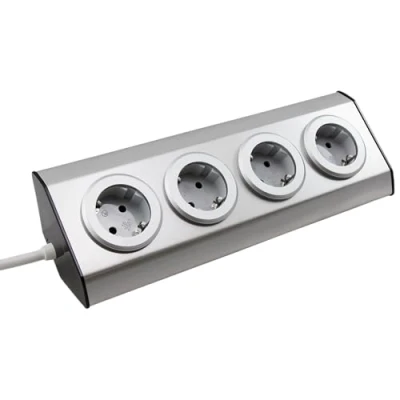 Abbildung von McPower MC POWER Premium Steckdosenblock Ecksteckdose Unterbausteckdose 230V/1 Mehrfachsteckdose