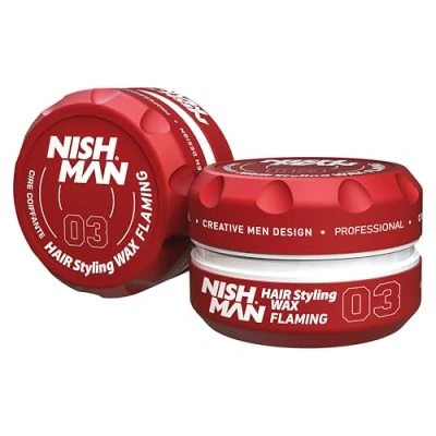 Abbildung von NISHMAN 03 Hair Styling Wax Flaming rot 150 ml XL