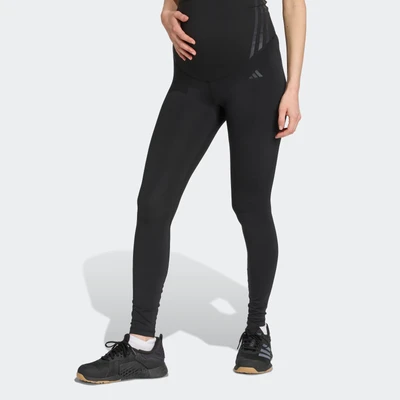 Abbildung von adidas Performance Optime Essentials Maternity Tights, Damen, Größe: Large, Black/carbon