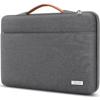 Abbildung von TECOOL 14 Zoll Laptop Tasche Hülle Laptoptasche für Lenovo Thinkpad Ideapad HP Acer Dell Chromebook,Notebook MacBook Air 15 M3 M2 2024 2023, Schutzhülle 15&#039;&#039; Surface Laptop, Dunkelgrau