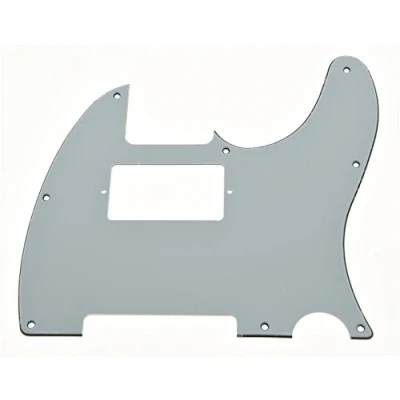 Abbildung von KAISH Humbucker Plektrumschutz für Telecaster/Telecaster, 8 Löcher, hergestellt in den USA/Mexiko, Weiß, 3 lagig