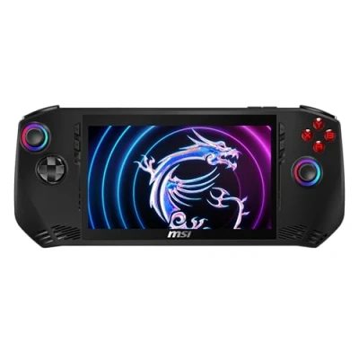Abbildung von MSI Claw A1M Tragbare Konsole, Full HD, 17,8 cm (7 Zoll), 120 Hz, Intel Core Ultra 7, 16 GB RAM, 512 SSD, Wi Fi Windows 11, Schwarz