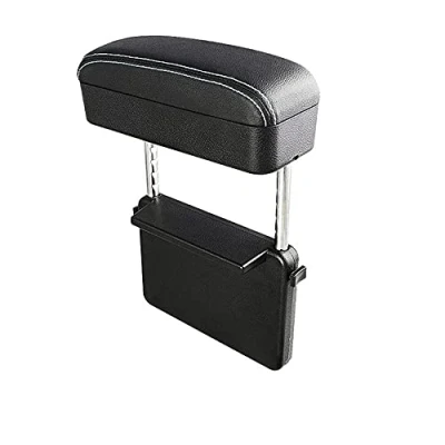Abbildung von Qirc Car Center Console Mittelarmlehne, Auto Sitz Gap Organizer Armlehne Box Universal Elbow Support (Braun)