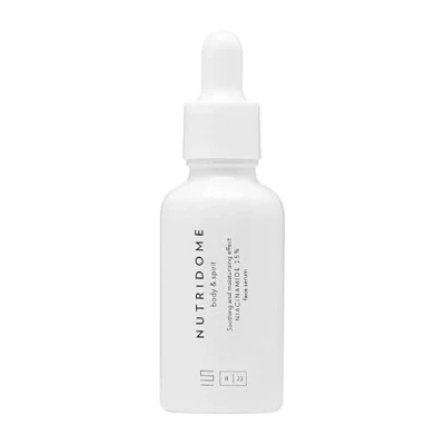 Abbildung von Nutridome Serum gesicht mit Niacinamid 15%, Vitamin B, 30 ml Gesichtsserum gegen Unreinheiten Feuchtigkeit, Hautfarbenausgleich und Hautschutz, Gesichtspflege, Hautreparaturserum, Skin Care