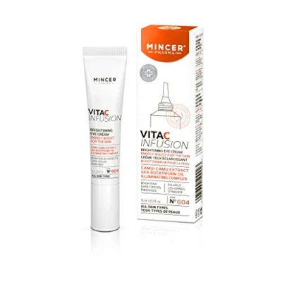 Abbildung von Mincer Pharma Vita C Infusion Aufhellende Augencreme für Augenringe Alle Hauttypen mit Camu Extrakt, Sanddornöl und Beleuchtung Komplex 15 ml