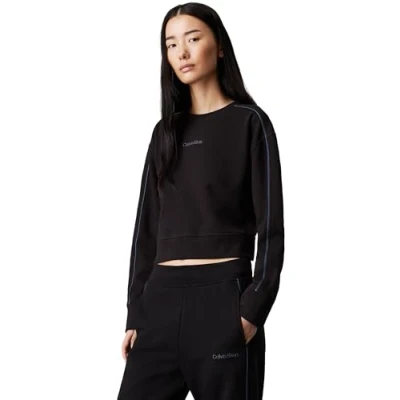 Abbildung von Calvin Klein Underwear French Terry LOGO Sweatshirt Nachtwäsche Shirt, Damen, Größe: Large, Black