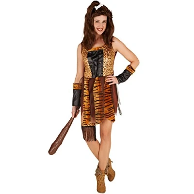 Abbildung von dressforfun Kostüm Frauenkostüm Steinzeit Jägerin, Attraktives, kurzes Kleid