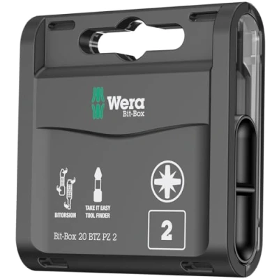 Abbildung von Wera 05057761001 Box 20 BTZ PZ 2 Bit Sortiment, Stück, farbe, size, x 25 mm