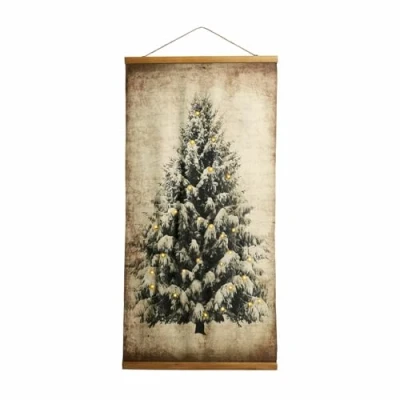 Abbildung von Mirabeau Weihnachtsfigur Bild mit LED Gussers beige/braun
