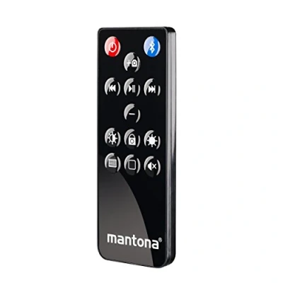Abbildung von Mantona Selfy Bluetooth Fernbedienung (Steuerung von Musik, Kamera, Bildschirm uvm.) für Apple iPhone, iPad, iMac und andere iOS Geräte