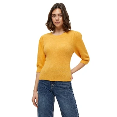 Abbildung von DESIRES Damen Kasia O neck Pullover Gelb XXL