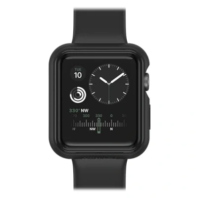 Abbildung von OtterBox Watch Bumper für Apple Series 3 42mm, stoßfeste, sturzsichere, schlanke Schutzhülle Watch, schützt den Display und die Kanten, Schwarz