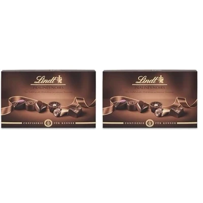Abbildung von Lindt Schokolade Pralinen Für Kenner Noirs 200 g Pralinés Schachtel mit 20 aus exquisiter dunkler in 6 köstlichen Sorten Pralinengeschenk Schokoladengeschenk