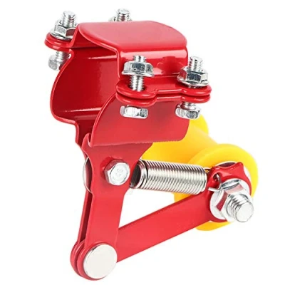 Abbildung von Keenso Motorrad Kettenspanner, Einstellbarer Kettenspanner 3,3cm Automatisch Allgemeine Modifikationen Teile(Rot)