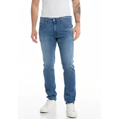 Abbildung von Replay Anbass Jeans Slim Fit, Herren, Größe: 33x34, Dark blue