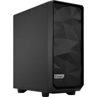 Abbildung von Fractal Design Meshify 2 Compact Black ATX Flexible High Airflow Light Tinted Tempered Glass Window Mid Tower Computer Case