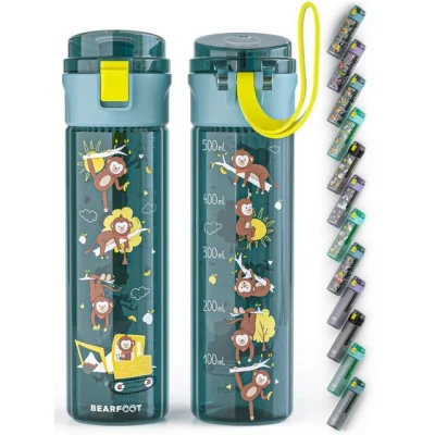 Abbildung von BEARFOOT Trinkflasche Kinder, 500ml, leicht Bagger blau
