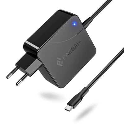 Abbildung von PAEBAI+ 65W USB C Laptop Netzteil Ladekabel Ladegerät für Lenovo Thinkpad Yoga, Dell Latitude XPS, HP Spectre, Acer, Asus, MacBook Pro, Samsung Chromebook Typ 20V 3,25A Notebook Adapter