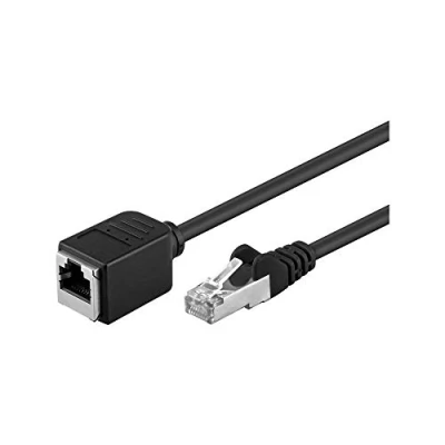 Abbildung von Goobay 91885 CAT 5e Verlängerungskabel, F/UTP, Schwarz