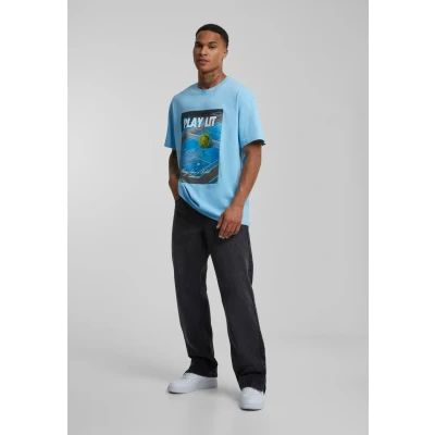 Abbildung von Upscale by Mister Tee Playlit Heavy Tshirt print, Herren, Größe: XS, Balticblue