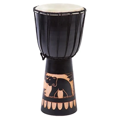 Abbildung von 40cm Anfänger Djembe Trommel Bongo Drum Holz Elefant Afrika Style