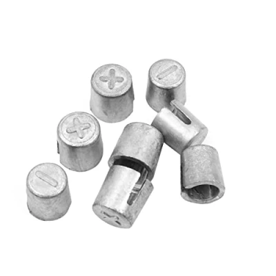 Abbildung von WANGCL 4 Paare Batterieklemmenhülsen, Batteriehülsen Autobatterieklemmen Konverterpfostenadapter Metallmaterial Anodenkathodenhülsen