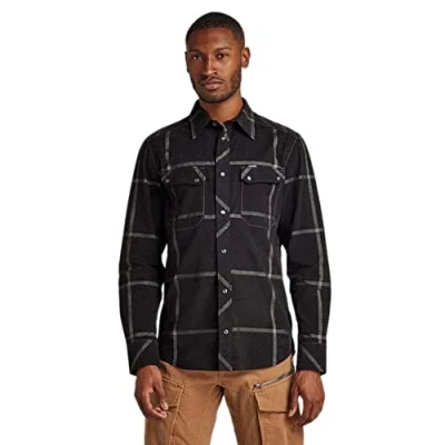 Abbildung von G Star Worker SLIM Shirt Hemd, Herren, Größe: Small, Black louis