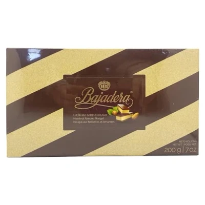 Abbildung von Premium Bajadera Diamond Schokoladen mit feinstem Nuss und Mandel Viennese Nougat Koscher, Halal Vegan zertifizierte Multipack Größen (200 G, 12 PCS)
