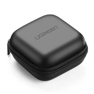 Abbildung von UGREEN Kopfhörer Tasche Case für in Ear Ohrhörer Hülle Schutzhülle stoßfeste Schutztasche Aufbewahrung Etui Earphone Cover Hardcase kompatibel mit Airpods, Earpods, MP3 Player usw.