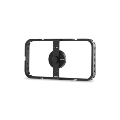 Abbildung von RØDE Telefonkäfig Magnetischer Mobilfilmkäfig mit 1/4 Zoll und 3/8 Gewinden sowie Cold Shoe Montageschlitzen (MagSafe kompatibel)