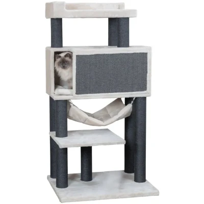 Abbildung von Trixie Kratzbaum XXL Maciel für große Katzen, Grau, 155 cm