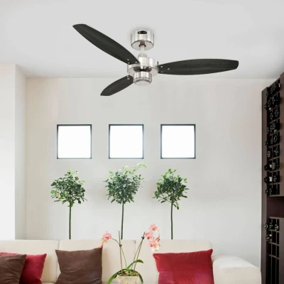 Abbildung von 72289 Jet I, moderner 105 cm Deckenventilator von Westinghouse Lighting, Ausführung in gebürstetem Nickel