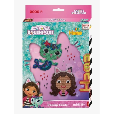 Abbildung von Hama Midi Gabby&#039;s Dollhouse Perlenset 2000 Teile