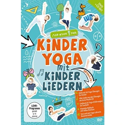 Abbildung von Kinderyoga mit Kinderliedern mein erstes Yoga (DVD+CD+Mandala Malheft)