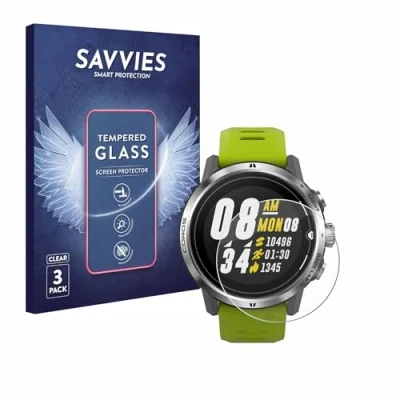 Abbildung von Savvies Panzer Schutz Glas für Coros Apex Pro (3 Stück) 9H Hartglas, Anti Fingerprint, Displayschutz