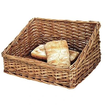 Abbildung von Olympia Brot Display Weidenkorb, 510 mm, natürliche Farbe, Größe: 200 x 400 robuster Weidenkorb ideal für Körbe oder professionelle Cafés, Restaurant Buffets und den Heimgebrauch, P756