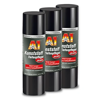 Abbildung von Dr. Wack 3X A1 Kunststoff Tiefenpfleger Matt Cockpit Pflege + Schwamm 250Ml