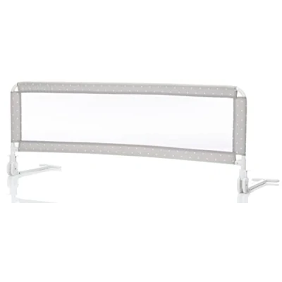 Abbildung von Fillikid Bettschutzgitter Punkte grau, 135/50 cm, mit Klappfunktion