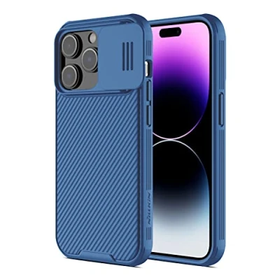 Abbildung von Apple iPhone 14 Pro Max Hülle Kunststoff Nillkin Hard Case/Backcover Handyhülle Blau