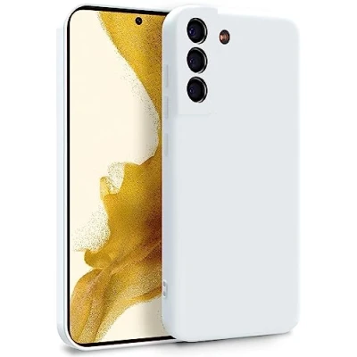 Abbildung von MyGadget Hülle für Samsung Galaxy S22 Plus Zweilagige Handyhülle mit Kameraschutz Cover Innenfutter &amp; Silikon außen Weiß