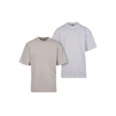 Abbildung von Urban Classics TEE 2PACK Tshirt basic, Herren, Größe: Small, Cloud white