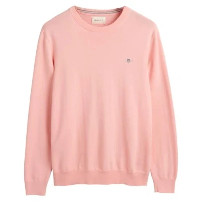 Abbildung von GANT Herren Classic Cotton C Neck Pullover, BUBBELGUM PINK, Small