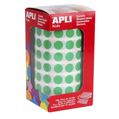 Abbildung von APLI 4854 Rolle Sticker rund Durchmesser 10.5 mm, grün