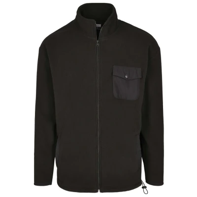 Abbildung von Urban Classics Fleecejacke für Kinder, Größe: 134/140, Black