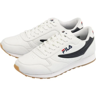 Abbildung von Fila Orbit Unisex Sneaker low, Herren, Größe: 42, White/dress blue Hochwertiges lederimitat