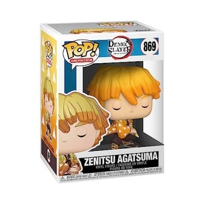 Abbildung von Funko POP! Animation: Demon Slayer Zenitsu Agatsuma Vinyl Sammelfigur Geschenkidee Offizielle Handelswaren Spielzeug Für Kinder und Erwachsene Anime Fans Modellfigur Sammler