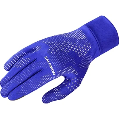 Abbildung von Salomon Cross Warm Unisex Handschuhe, praktisch, atmungsaktive Wärme, intelligentes Design, Blau, XS