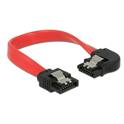 Abbildung von DELOCK 83963 SATA Kabel (0,3 m, 7 pin, Male Connector/Male Connector, Schwarz, Rot, Gerade)