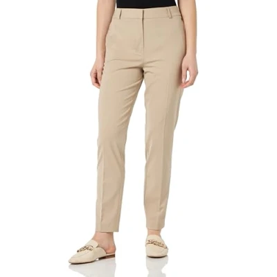 Abbildung von comma Cigarette Stoffhose, Damen, Größe: 38x32, Helles beige